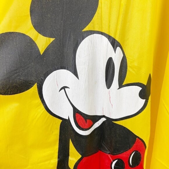 VINTAGE DISNEY | Mickey Mouse Yellow Rain Poncho w/Hood - Picture 4 of 8